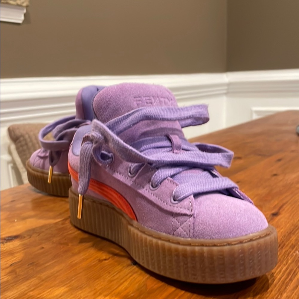 Puma Purple Sneakers with Chunky Soles and High-Top Design - Picture 4 of 6